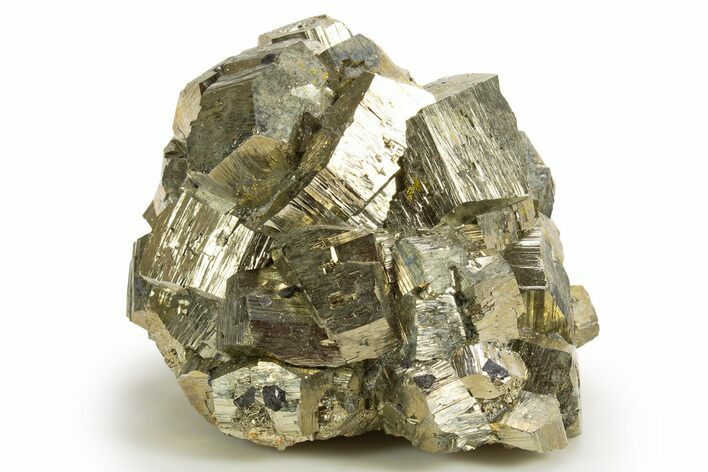 Gleaming Pyrite Crystal Cluster - Peru #329306